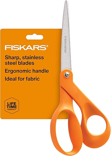 Fiskars 8 in. Original Orange-Handled Scissors