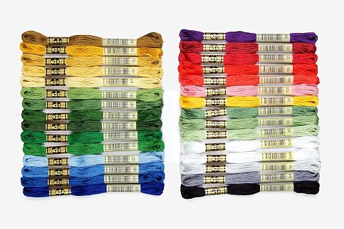 DMC Embroidery Floss, Holiday Decor (30 Skeins)