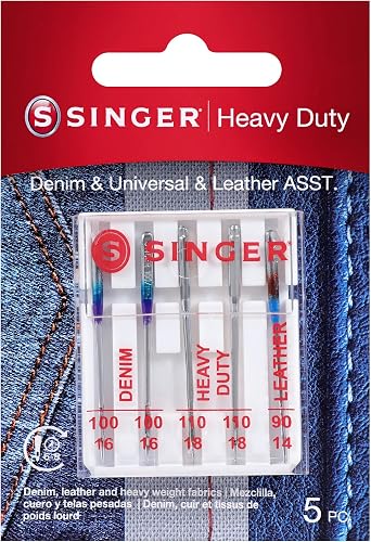 SINGER Heavy Duty Needles, 90/14-110/18 (5)