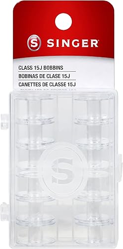 SINGER Class 15J Bobbins, 12-Pack
