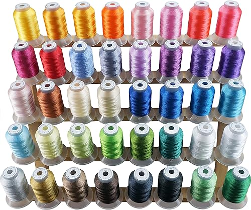 New brothread 40-Color Polyester Embroidery Machine Thread